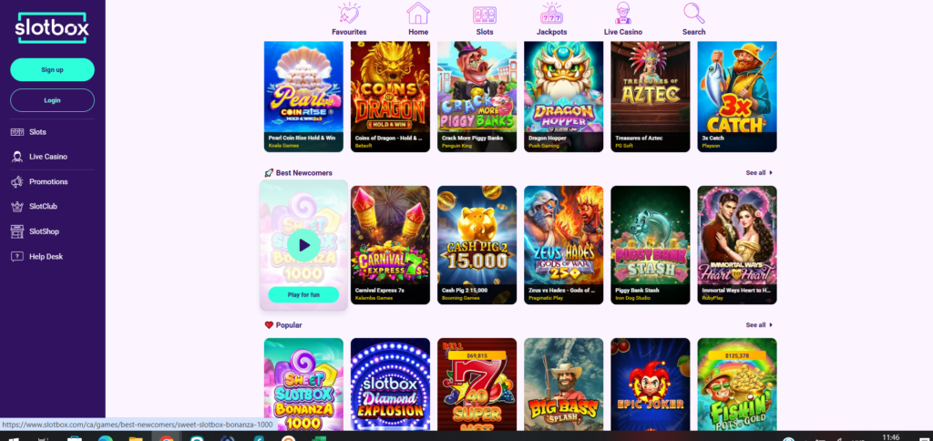 Slotbox Casino Games