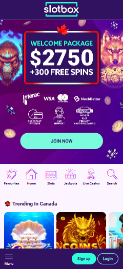 Slotbox Online Casino Mobile Verison